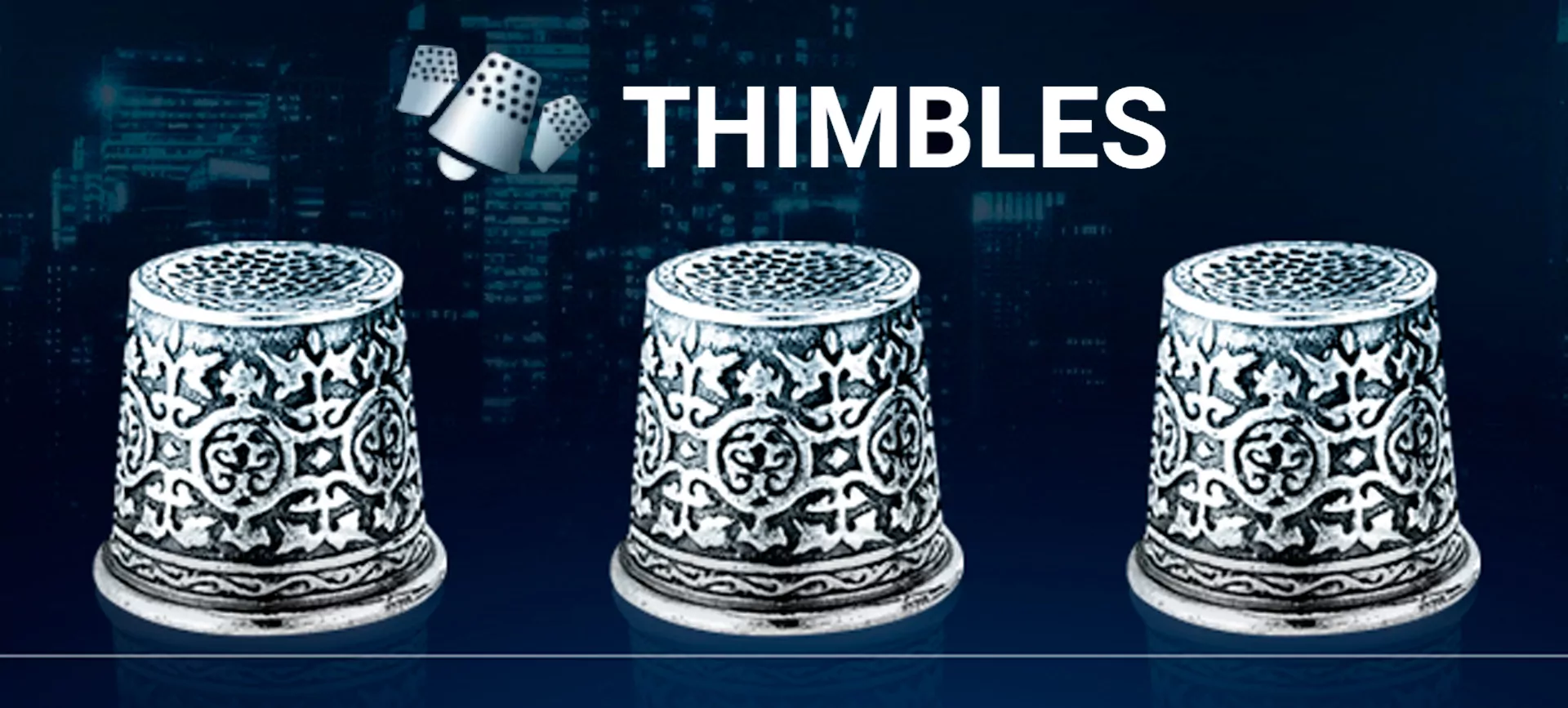 Play online in the Thimbles game.