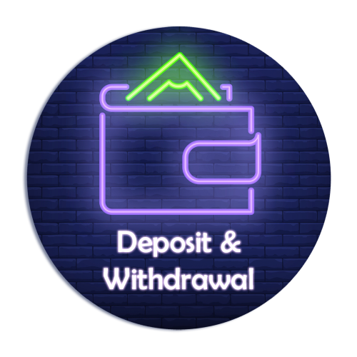You can top up an account and withdraw money using payment systems and cryptocurrency wallets.