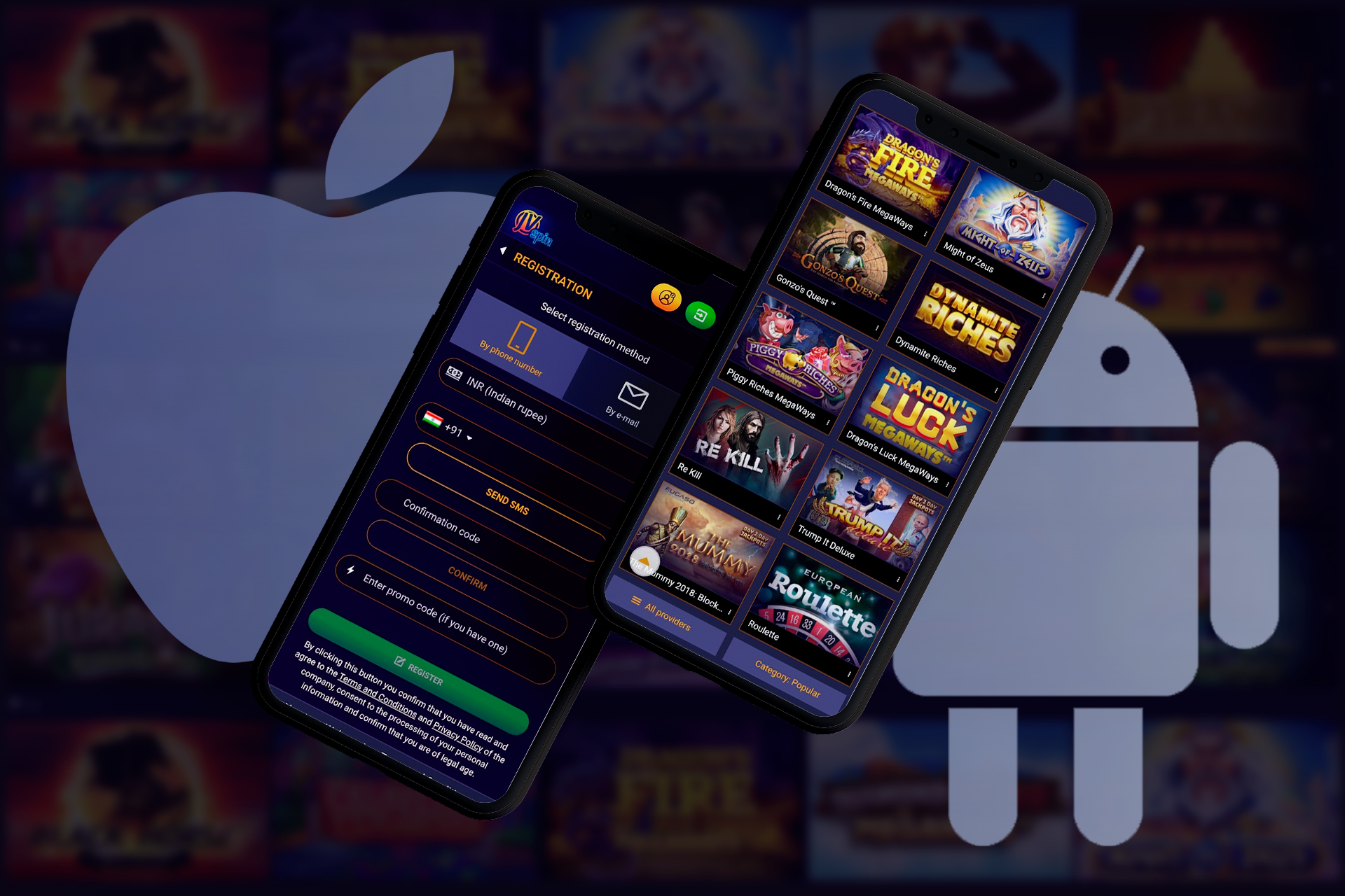 The JVSpin app has an attractive and user-friendly interface and useful features like notifications.