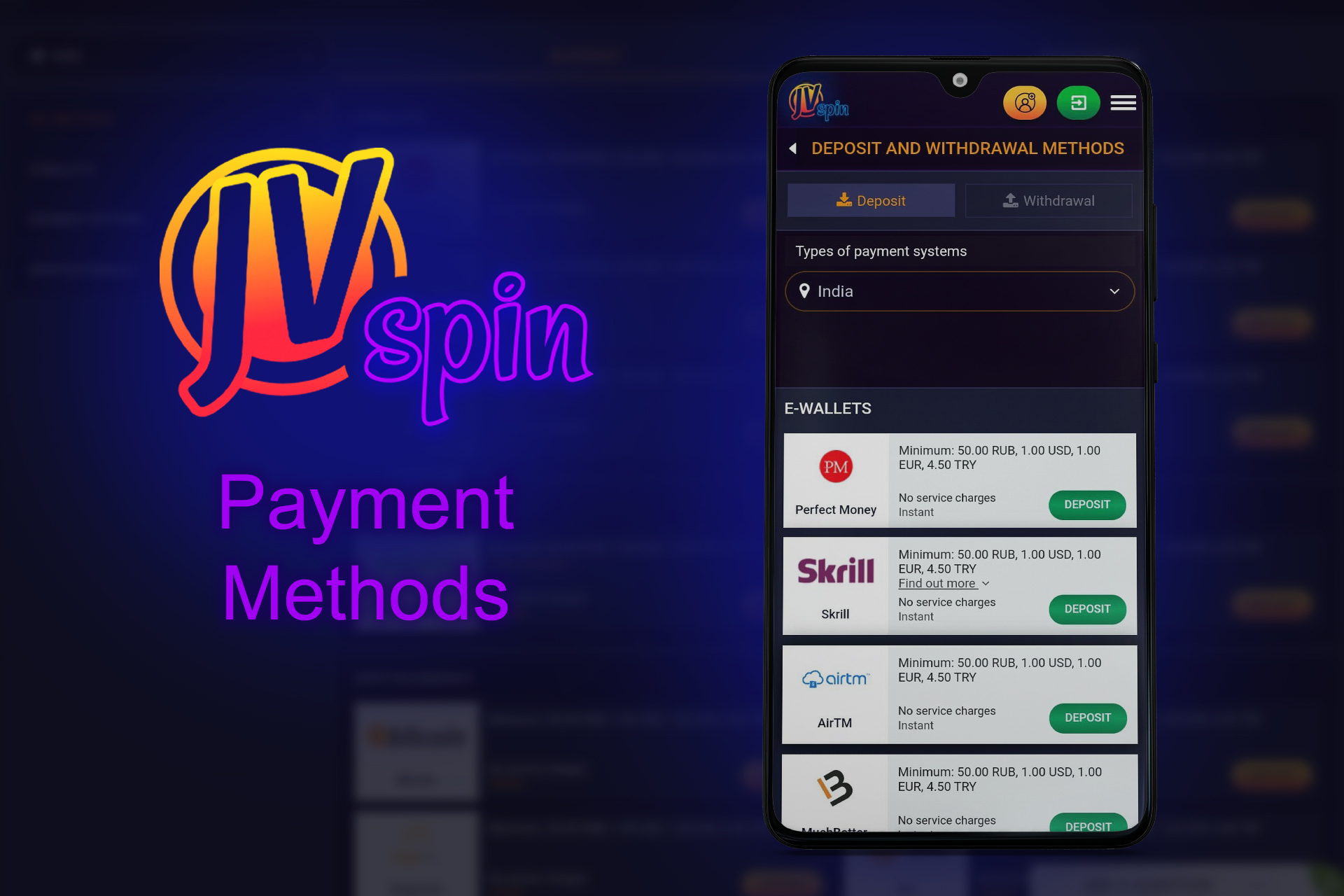 To be able to play slots you need to top up your account.