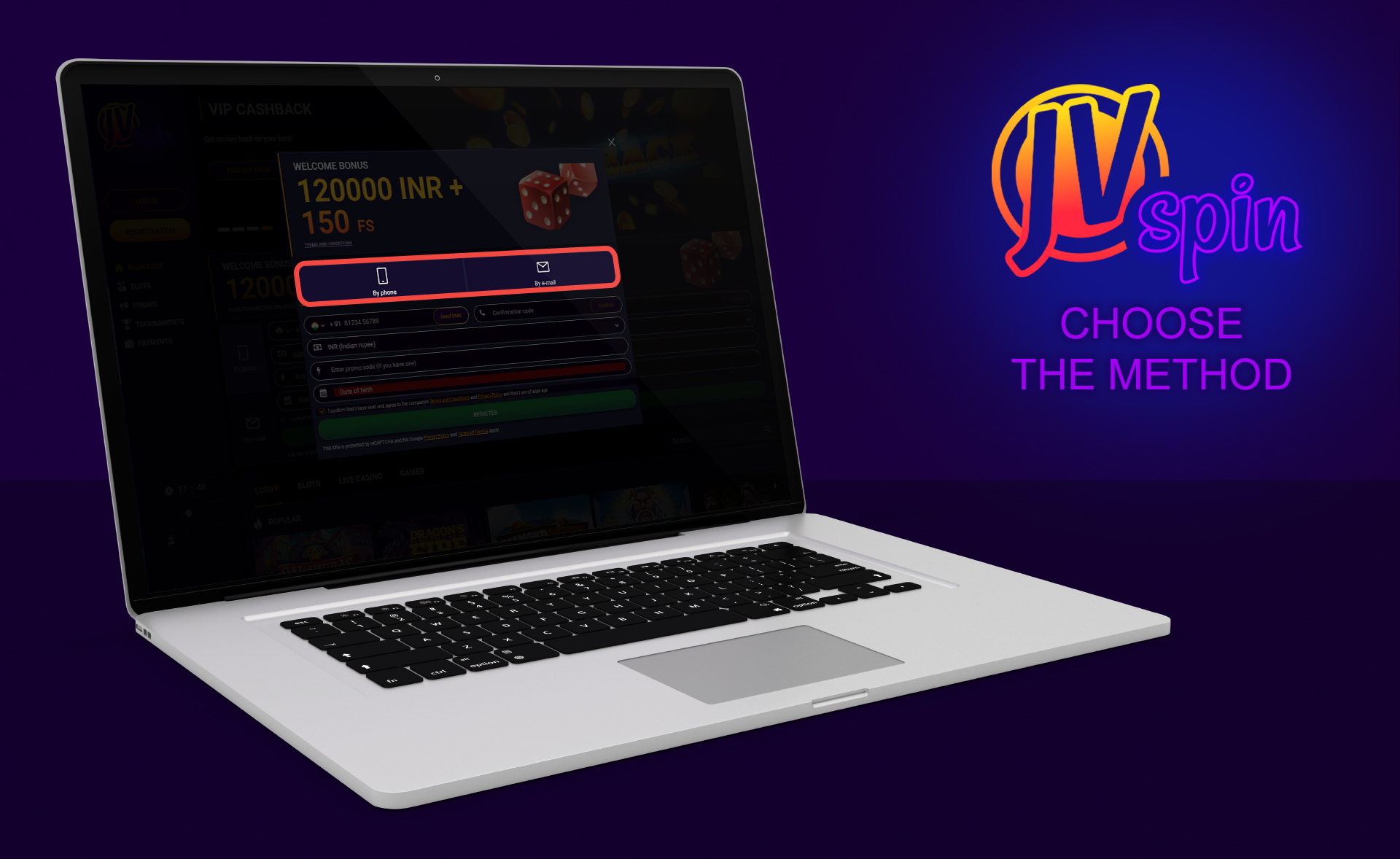 Choose the registration method that suits you the best.