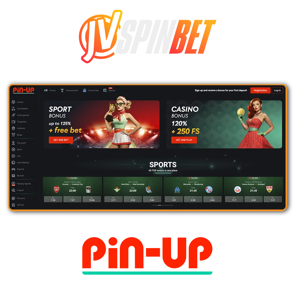 Play on the Pin-up website – it’s a great alternative to JV Spin Casino.